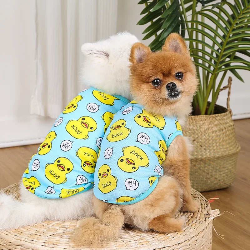 Pet Clothes for Small Dogs Cats Shirt for The Summer Dog Clothes for Chihuahua Corgi Bichon Poodle