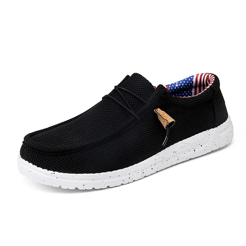 Men Casual Shoes Slip on Canvas Loafers Comfortable Walking Flats for Man  Non Slip Soft Moccasins Sneakers Summer loafers