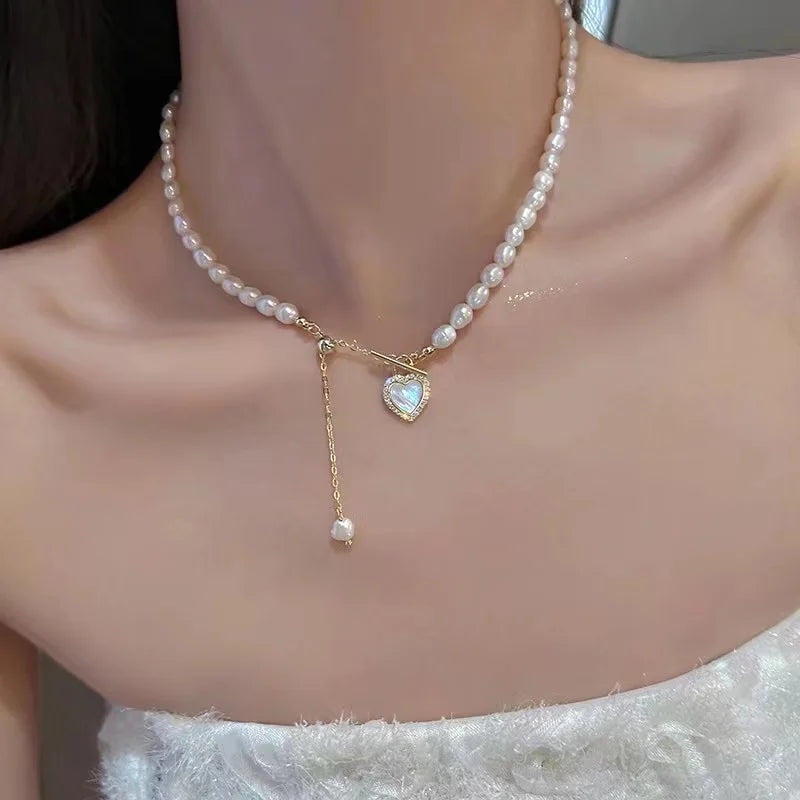 New Fashion Trend Unique Design Elegant Delicate Chalcedony Tulip Pendant Necklace Women High Jewelry Party Gifts Wholesale