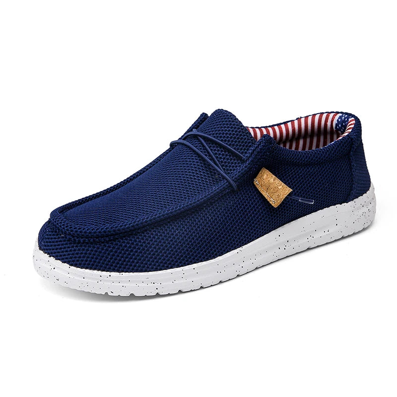 Men Casual Shoes Slip on Canvas Loafers Comfortable Walking Flats for Man  Non Slip Soft Moccasins Sneakers Summer loafers