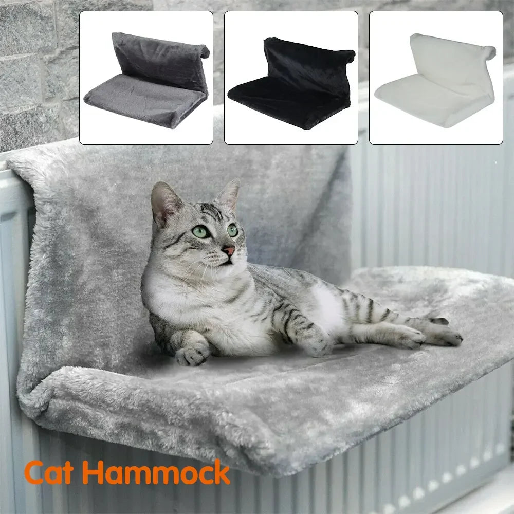 Pet Hanging Cat Bed Removable Cat Hammock Pet Beds for Radiator Cradle Hammock Durable Metal