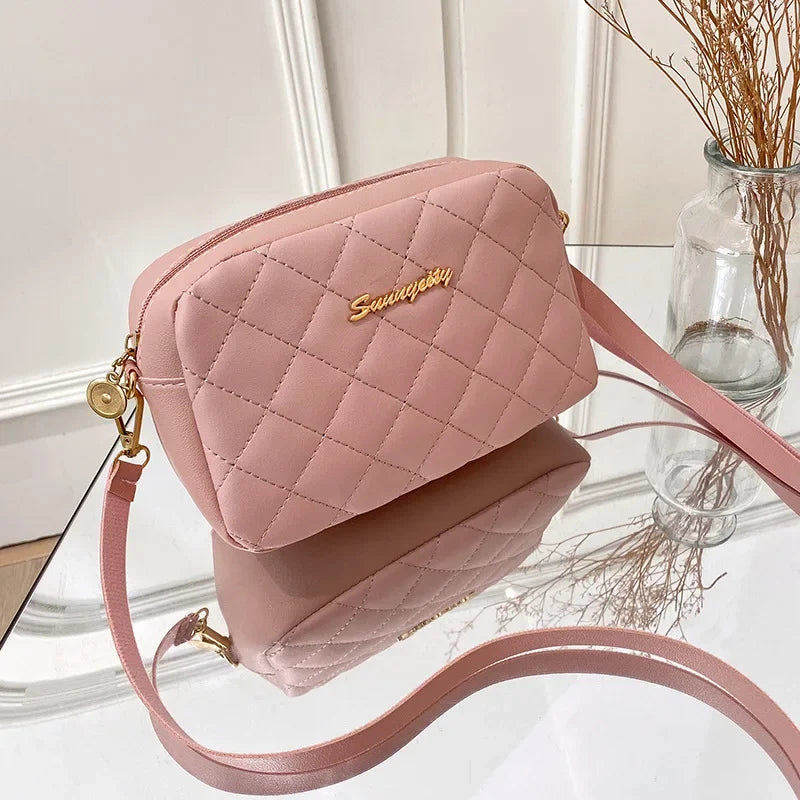 Tassel Small Messenger Bag For Women 2025 Trend Lingge Embroidery Camera Female Shoulder Bag Fashion Chain Ladies Crossbody Bags