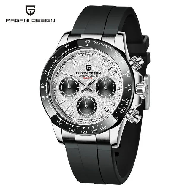 40mm New V2 PAGANI DESIGN Men's Quartz Watches Sapphire Retro Chronograph Stainless Steel Waterproof Watch Men Relogio Masculino