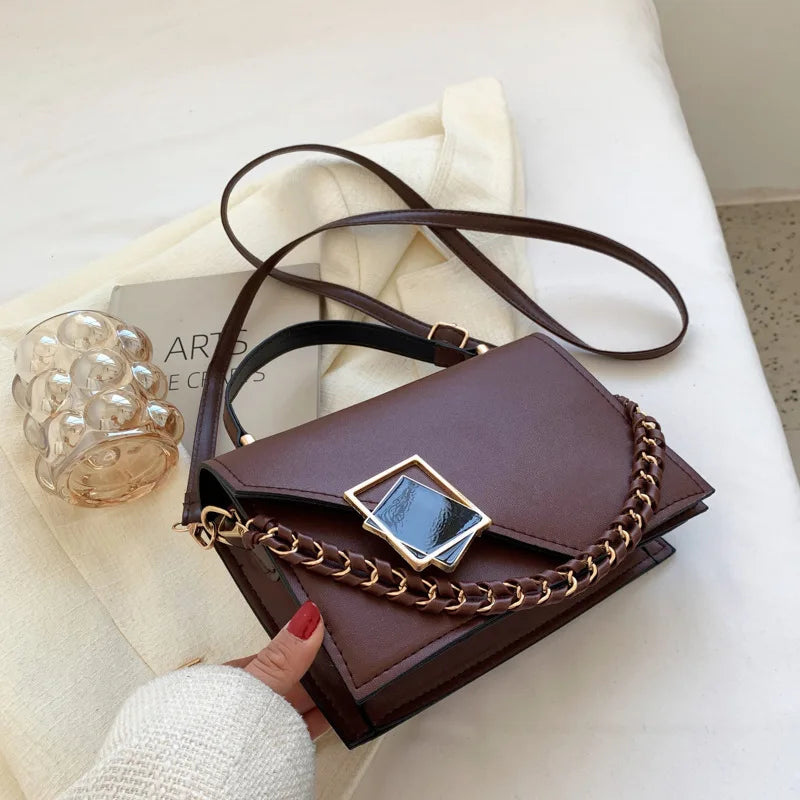 Women's Handbag Luxury Designer Retro Armpit Shoulder Bag Chain Messenger Flap Girl Fashion Crossbody Rhombus Small Square Bags