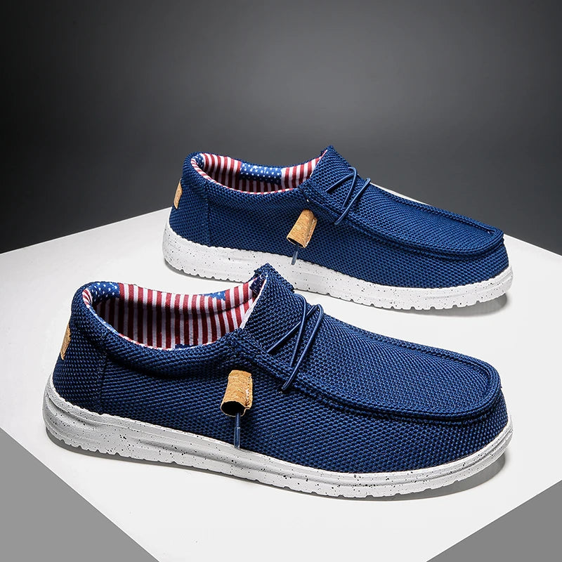 Men Casual Shoes Slip on Canvas Loafers Comfortable Walking Flats for Man  Non Slip Soft Moccasins Sneakers Summer loafers